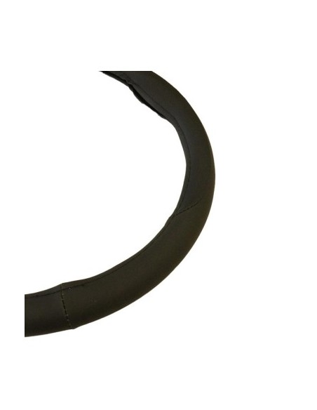 Eco Leather Steering Wheel Cover Black 37-39 cm