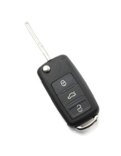 Folding Key Case with 3 Buttons for Audi A8