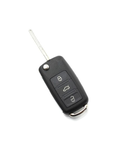 Folding Key Case with 3 Buttons for Audi A8