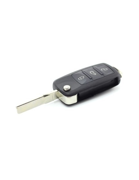Folding Key Case with 3 Buttons for Audi A8
