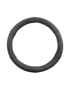 Husa Volan Din Piele Naturala Perforata Negru 42-44 cm