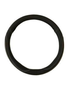 Beige Eco-Leather Steering Wheel Cover 37-39 cm