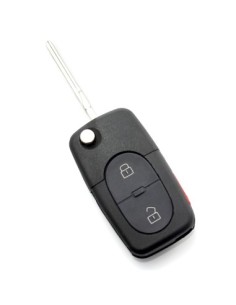 Folding Key Case with 2+1 Buttons for Audi with Panic...