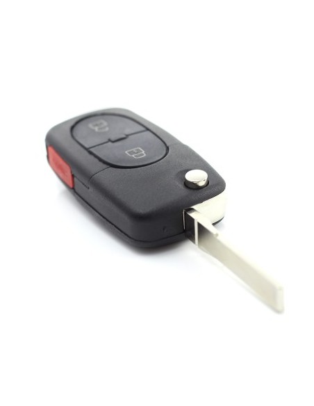 Folding Key Case with 2+1 Buttons for Audi with Panic Button and Battery 1616