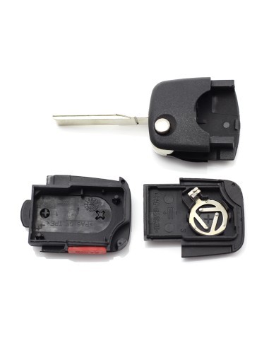 Folding Key Case with 2+1 Buttons for Audi with...