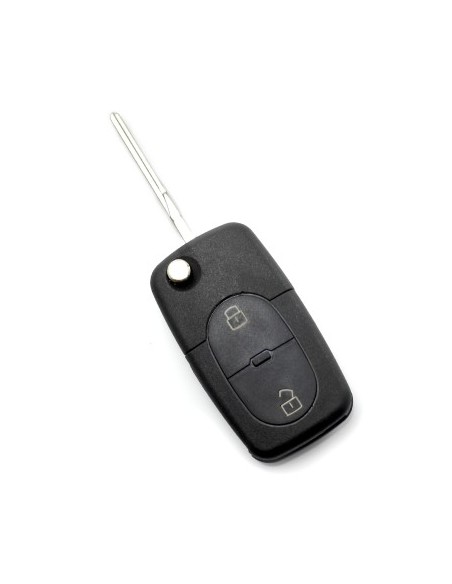 Carcasa cheie tip briceag cu 2 butoane pentru Audi , baterie 1616