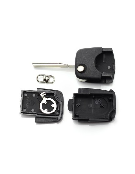 Carcasa cheie tip briceag cu 2 butoane pentru Audi , baterie 1616