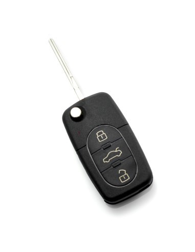 Folding Key Case with 3 Buttons for Audi...