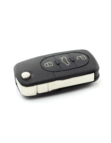 Folding Key Case with 3 Buttons for Audi...