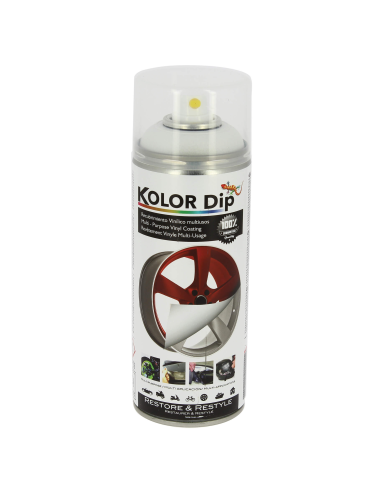 Mat White Rubber Paint Spray Kolor Dip, 400ml