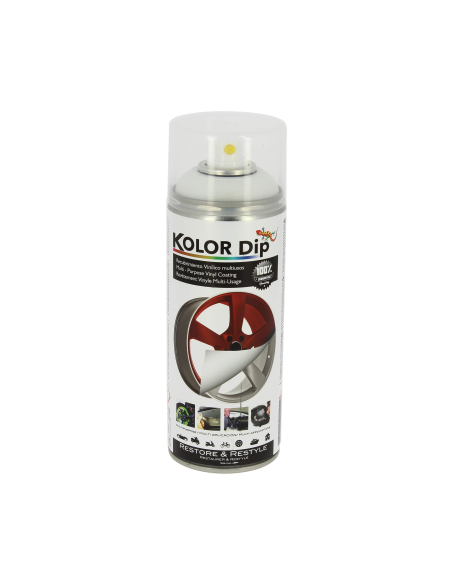 Mat White Rubber Paint Spray Kolor Dip, 400ml