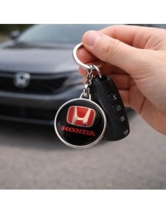 Premium keychain dedicated to Honda, Black 2