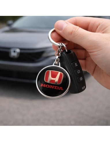 Premium keychain dedicated to Honda, Black