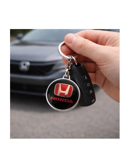 Premium keychain dedicated to Honda, Black