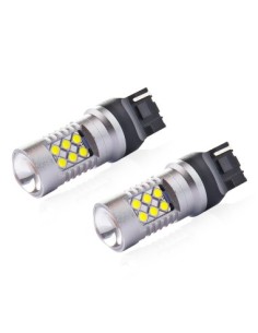 2 db Auto Fehér LED Izzó T20 W21W Canbus 24SMD, egyszerű... 2