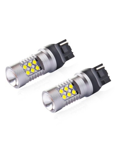 Σετ 2 λαμπτήρες Led Αυτοκινήτου Λευκό T20 W21W...