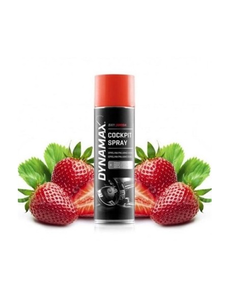 Dynamax Cockpit Spray Dashboard Cleaning Solution, Strawberries, 500ml