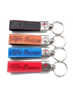 Eco leather keychain for Alfa Romeo