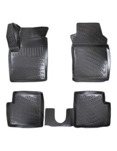 Rubber mat set type tray for Fiat 500 2007-