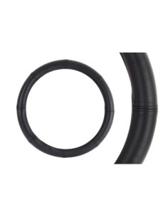 Leather Steering Wheel Cover 37-39 cm Black, Amio
