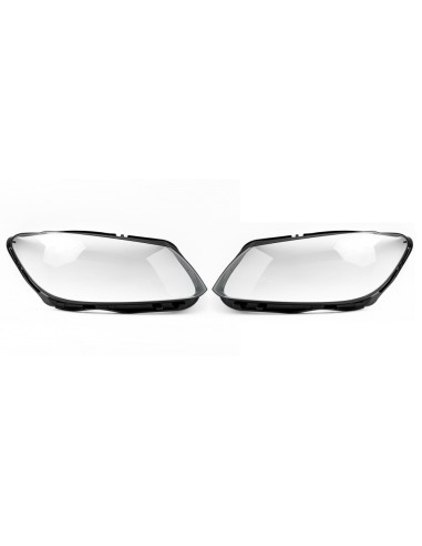 Set of 2 headlight glasses compatible with...