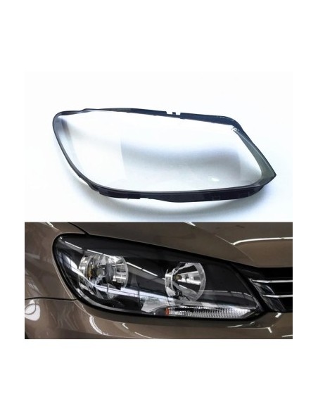 Set of 2 headlight glasses compatible with Volkswagen Touran 1 Facelift models (2011 - 2015)