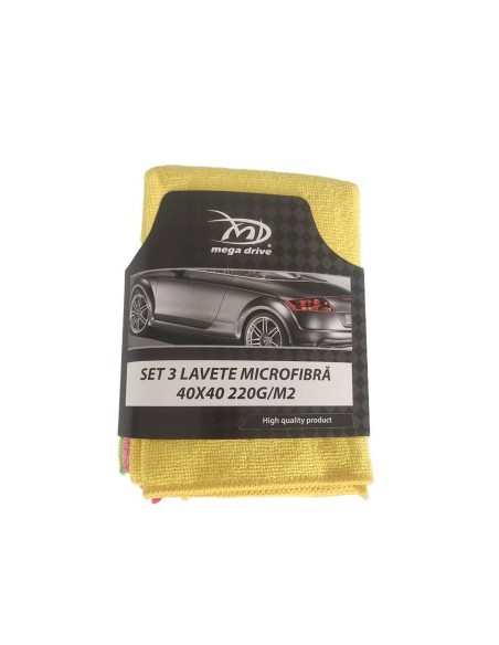 3 darabos Mikroszálas Törlőkészlet 40X40 220G/M2 Mega Drive