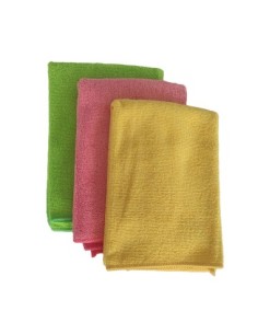 Set of 3 Microfiber Cloths 40X40 220G/M2 Mega Drive 2
