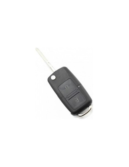 Folding Key Case Compatible with Volkswagen Models with 2 Buttons