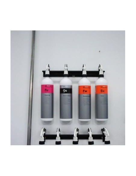 Metal Wall Holder for Containers with Koch Chemie Trigger Dispenser