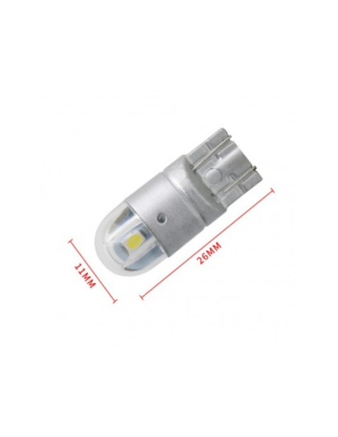 T10 (W5W) Fehér autós LED, vízálló, canbus nélkül