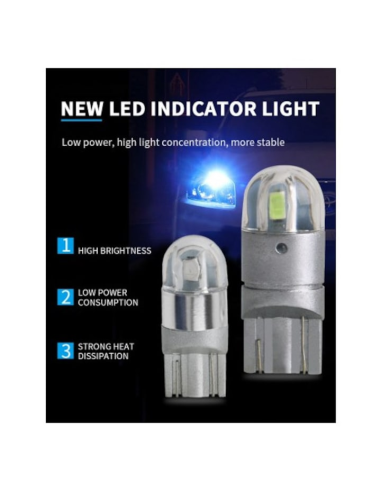 Car LED T10 (W5W) White, waterproof, without...