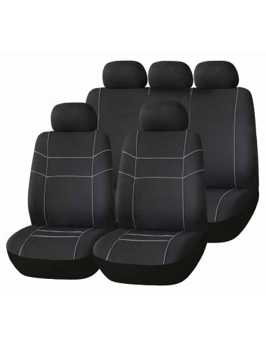 Universal Seat Cover Set "VECTOR" Black/White...