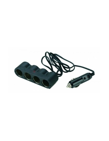 Quadruple socket with extendable cable 12V/24V Bottari