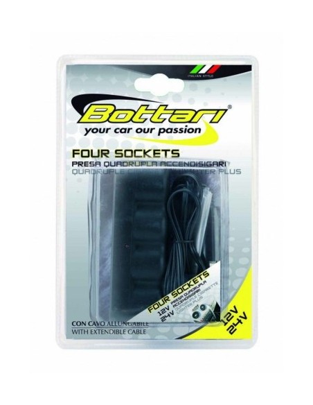 Четворна контакта с удължителен кабел 12V/24V Bottari