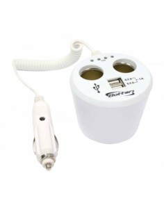 Double socket "Power station" with 2 USB ports 1Amp Bottari
