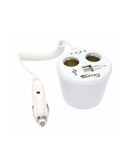 Priza dubla "Power station" cu 2 porturi USB 1Amp Bottari