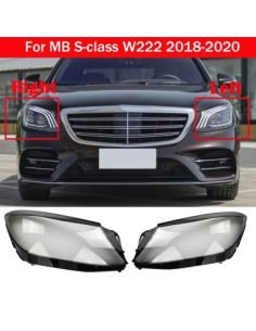 Set of 2 headlight glasses for Mercedes S-Class W222... 2