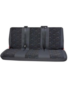 Universal Seat Covers Set for Rear Bench Van Petex Black