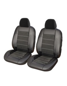 Exclusive Leather & Alcantara Seat Cover Set 2 pcs