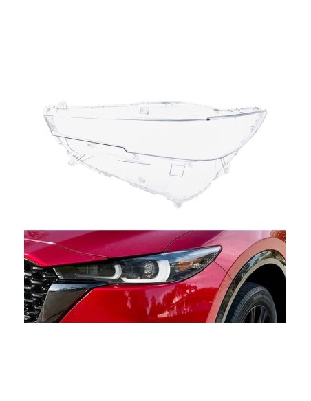 Left headlight glass for Mazda CX-5 Generation 2 with Facelift (2021 - present)
