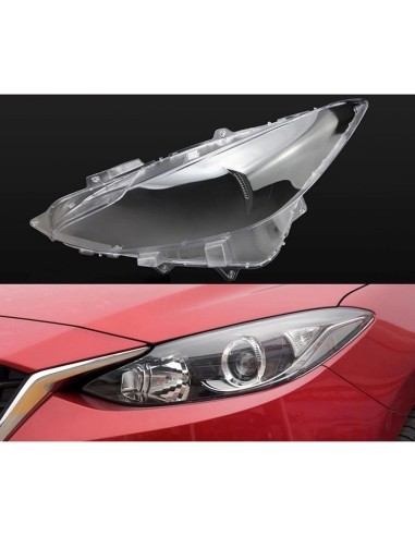 Left headlight glass for Mazda 3 Generation 3...