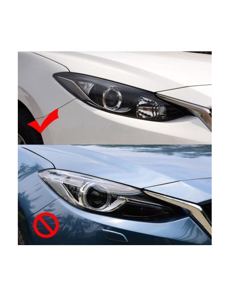 Left headlight glass for Mazda 3 Generation 3 without Facelift (2014 - 2016)