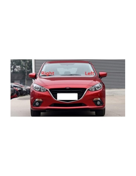 Left headlight glass for Mazda 3 Generation 3 without Facelift (2014 - 2016)