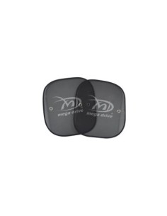 Black side sunshade set with suction cup 44x38cm