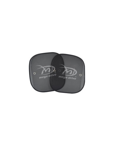 Black side sunshade set with suction cup 44x38cm