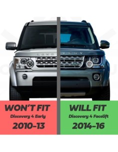 Right headlight glass for Land Rover Discovery 4 with... 2