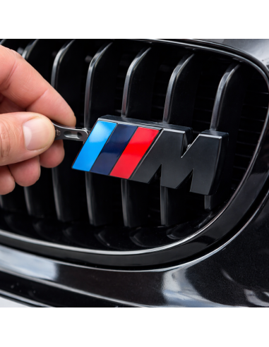 Emblema M3 (M///) for Front Grille, Matte Black