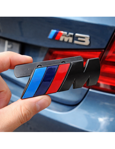 Emblema M3 (M///) for Front Grille, Matte Black