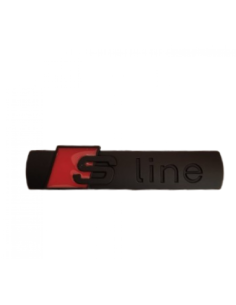 Emblema Audi S line autoadeziva negru mat